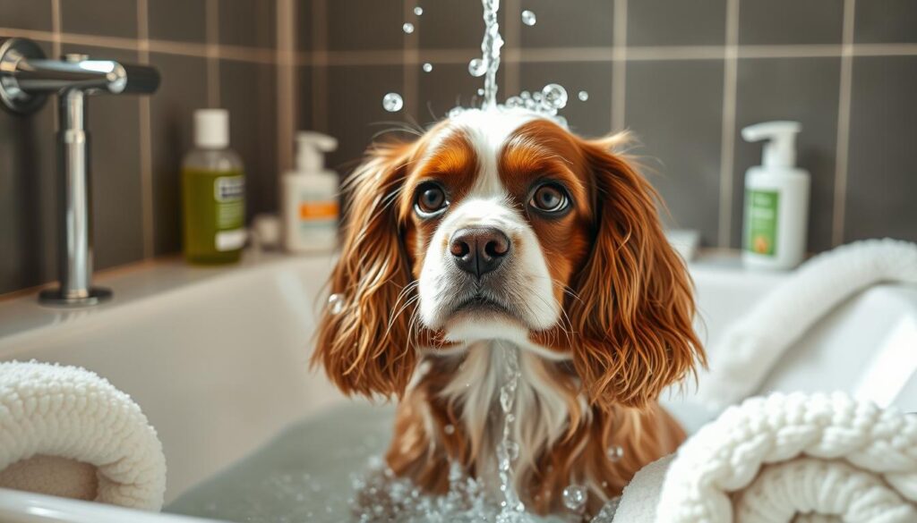 Cocker spaniel bathing techniques