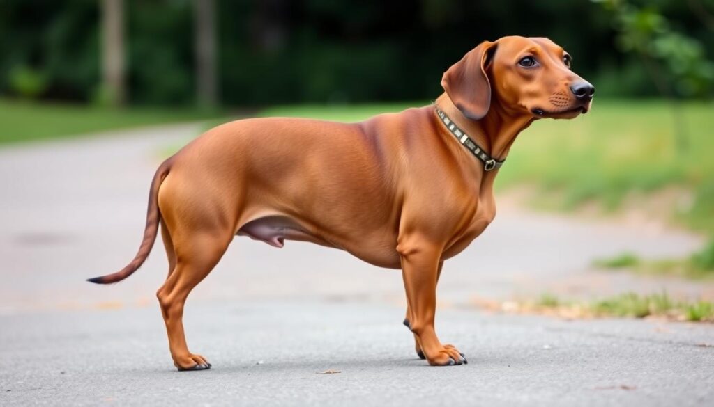 Dachshund muscular build