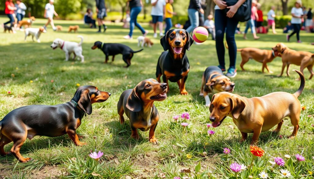 Dachshund socialization techniques