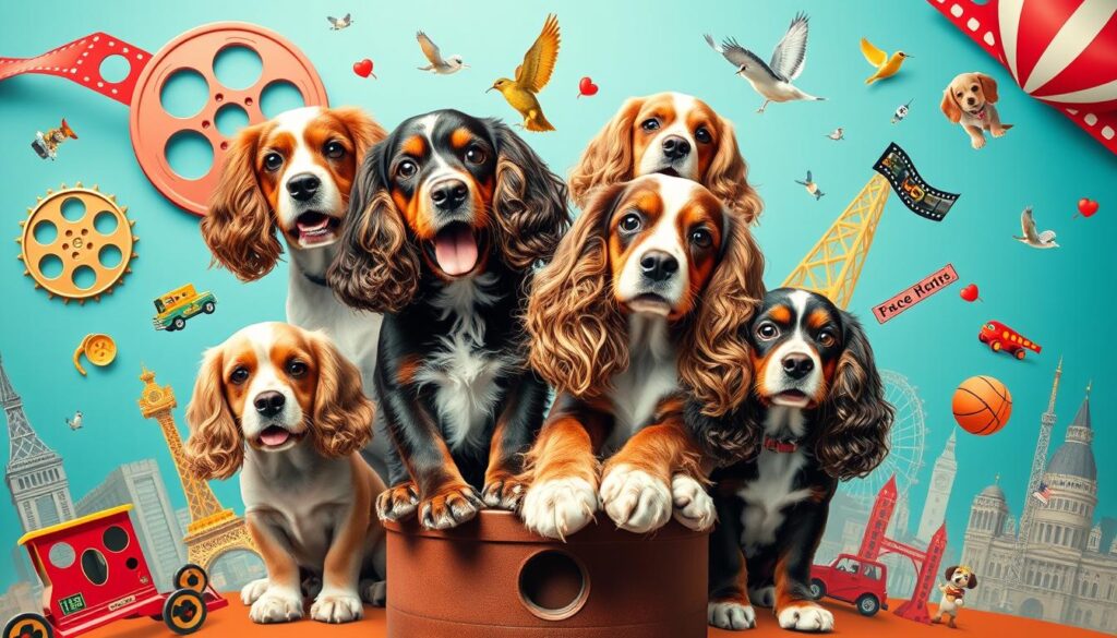 Famous cocker spaniels in media