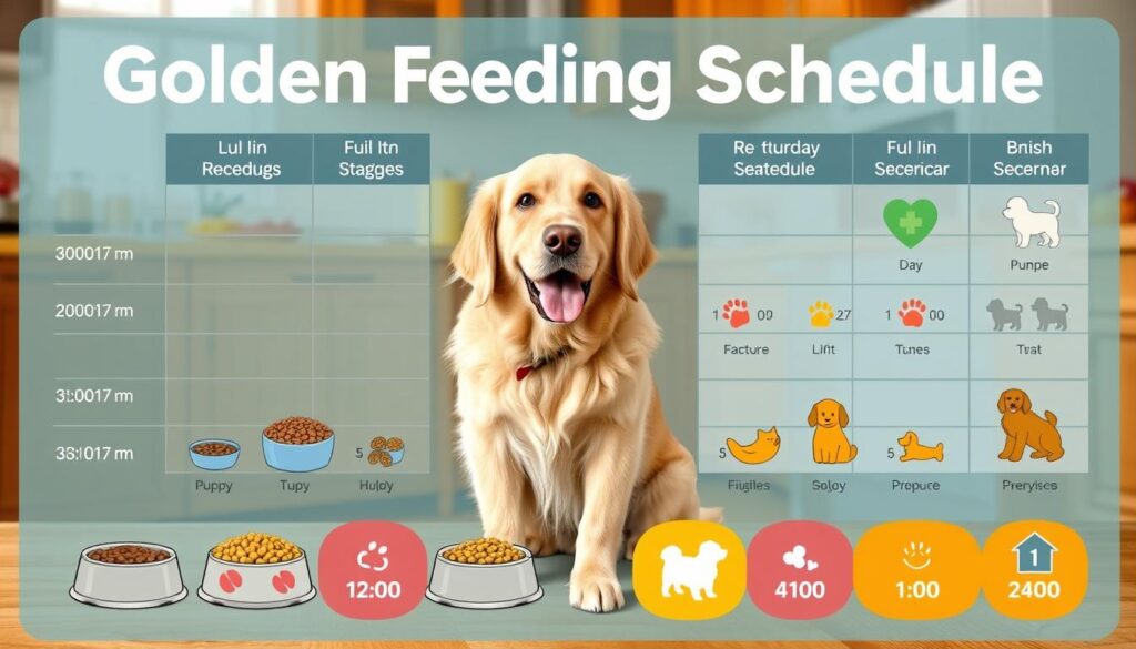 Golden Retriever feeding schedule