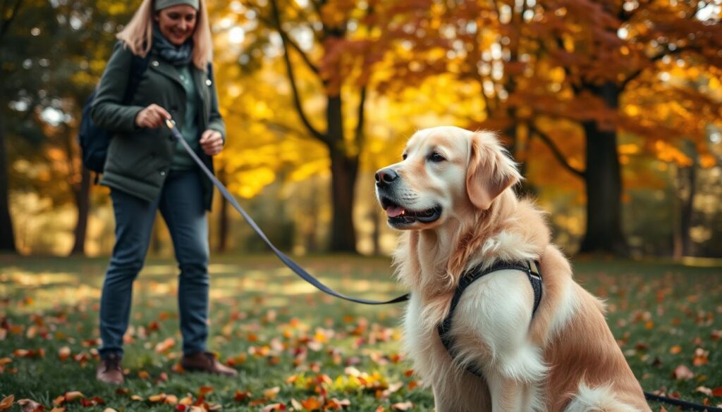 Leash training golden retrievers