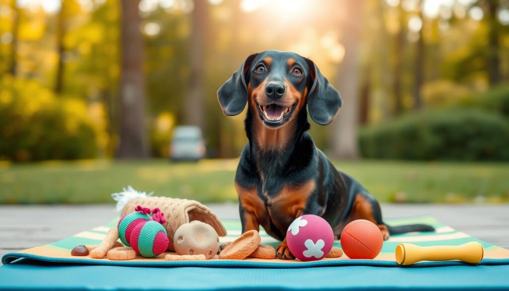 Positive reinforcement for dachshunds