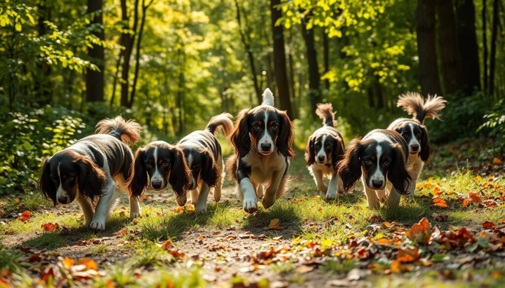 Spaniel hunting dogs