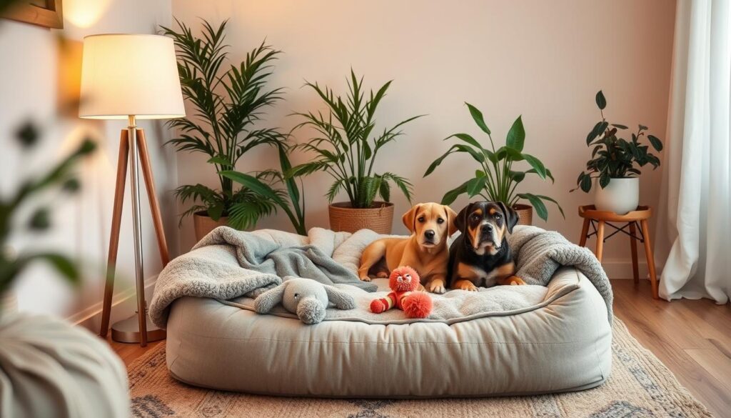 Calming spaces for anxious dogs