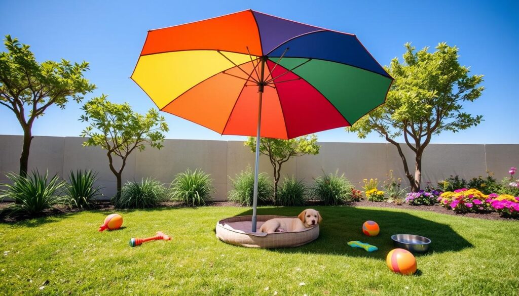 creating a cool outdoor space for puppies