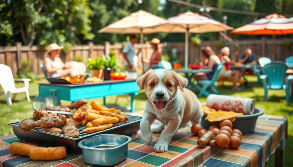 puppy safety at summer BBQs and parties