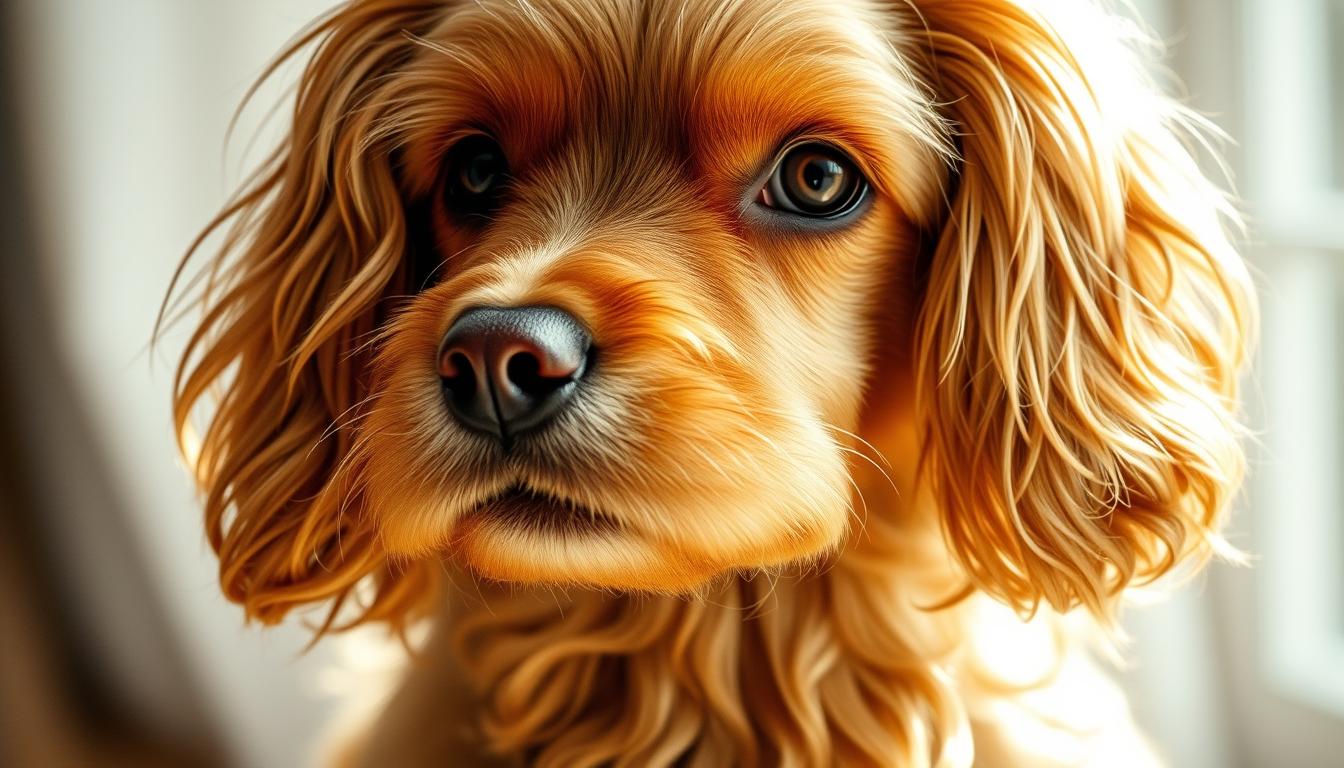 cocker spaniel wavy fur