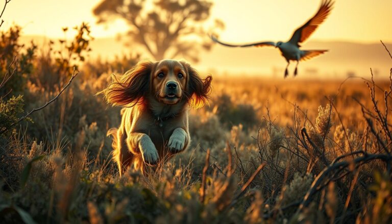 cocker spaniel bird flushing