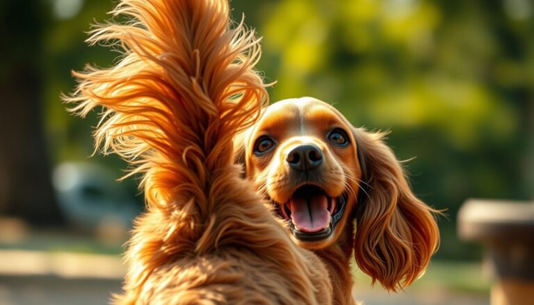 cocker spaniel tail wagging