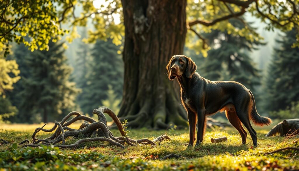 historical hunting spaniel